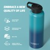 WATERSY Insulated Stainless Steel Thermos Flask, 40 oz Vacuum Insulated