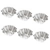 UTHCLO 12Pcs Stainless Steel Tart Pans Reusable Cupcake and Muffin