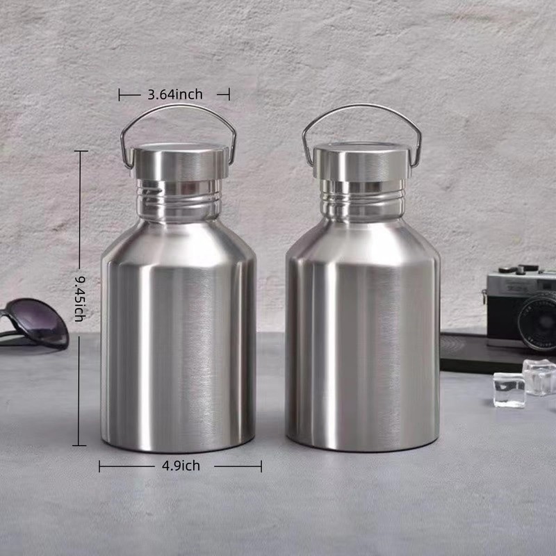 68OZ Stainless Steel Water Bottle with Handle Big Water Bottle