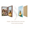5x7 Double Picture Frame Vertical Wooden Hinged Photo Frames 2