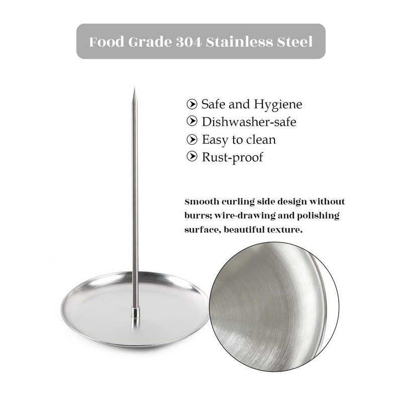 Vertical Skewer Brazilian Barbecue Skewer Stand Stainless Steel Removable Grilling