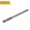 HARFINGTON 5pcs H4.0 Hex Head Drill Bit Wrench 4mm Metric