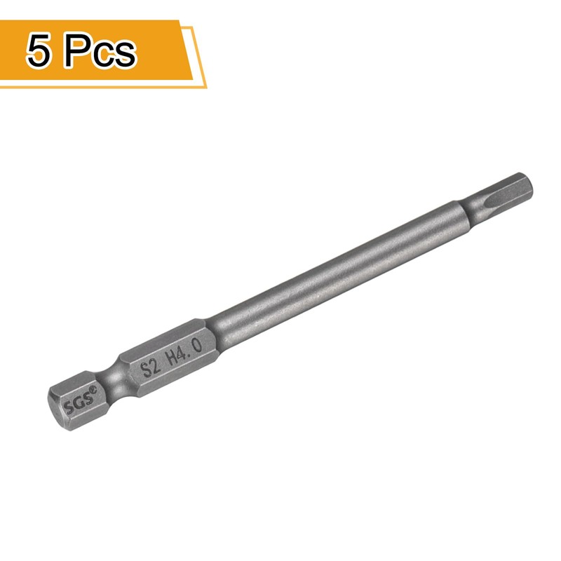 HARFINGTON 5pcs H4.0 Hex Head Drill Bit Wrench 4mm Metric