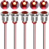 Gebildet 5pcs 12mm AC/DC 12-24V LED Metal Indicator Light Waterproof