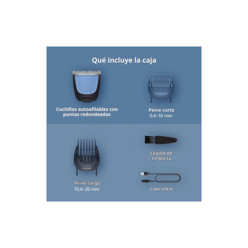Recortadora de Barba Norelco Philips 3000, 40 Dial de Precisión