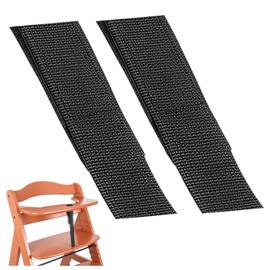 NHQZ Pack of 2 Crotch Straps for High Chair, Children's High Chair Strap, Front Bar Table with Buckle, Velcro, High Chair Strap, Children's High Chair Accessories, Strap (Black, B)