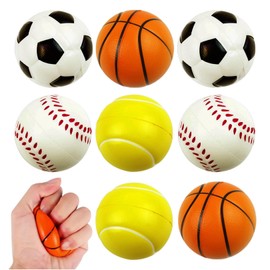 8 Stück Antistressball,Anti Stress Bälle,Antistressball Kinder,Anti Stress Ball für Kinder,Antistressbälle,Wutball,Knetball,Antistressball Erwachsene,Mini Sportbälle,Stressabbau Ball,Mini Fussball