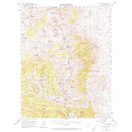 YellowMaps Mt Pinchot CA topo map, 1:62500 Scale, 15 X 15 Minute, Historical, 1953, Updated 1973, 20.8 x 16.6 in - Tyvek