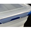 Aura Global Rectangular Collapsible Silicone Food Storage Containers with Snap-Down