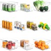 Sorbus Clear Plastic Fridge Organizer Bins, Versatile Kitchen, Cabinet, Food