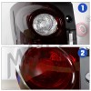 Black Tinted 2010-2015 Chevy Equinox Tail Lights Brake Lamps Pair