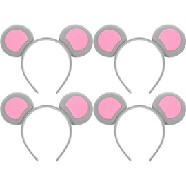 Beaupretty 4pcs Mouse Ears Headbands Face Wash Headband Animal Ears Headbands Mouse Costume Accessories