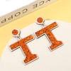 Game Day Earrings Football Sports Glitter Lighteright Game Day Letter