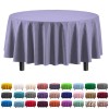 Party Solids 84In Round Lavender Plastic Tablecloth For Parties Weddings