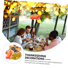 jojofuny 3sets Thanksgiving Decor Hanging Swirls Streamers of Reusable Decorative Adornments for Home Party Scene Festive Atmosphere Fun Patterns