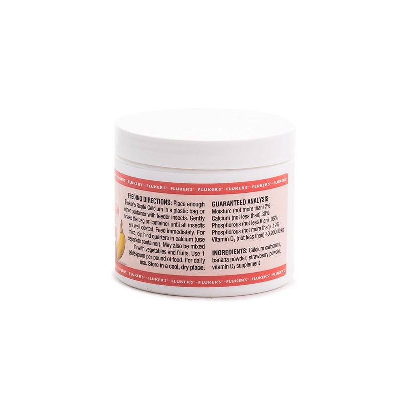 Fluker's Strawberry Banana Flavored Repta Calcium with Vitamin D3, 4