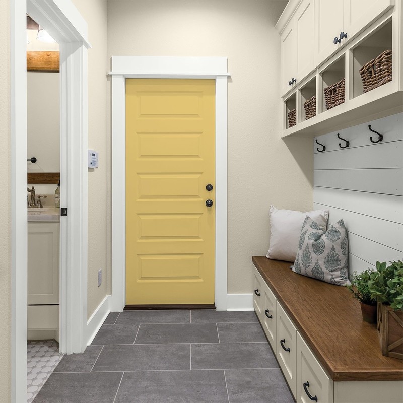 Glidden Interior Paint + Primer: Yellow Interior Paint /Tropical Siesta,
