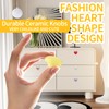Cionyce 12 Pack Ceramic Cabinet Knobs Heart Shape Cabinet Dresser