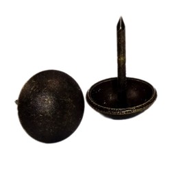 Decotacks Upholstery Tacks, Heavy Duty Furniture Nails 7/16" - 100 Pcs [ Dark Antique Brass Finish] DX0511DAB