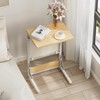 Folding TV Tray Table, 28.8" Tall C-Shaped Side Table for
