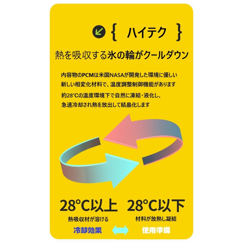 Mies' Cool Neck Ring, Cool Ring, Cooling Ring, Ice Pack,