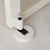 DOOROOM 1 Pack Solid Brass Windproof Door Stopper, Mechanical PushLock