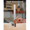 Mecurate 7-Inch Rafter Square and 12-Inch Combination Square Set, Precise