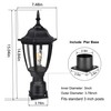 FUDESY Outdoor Post Lights, Electric Exterior Lamp Post Light Fixture