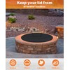 Ardier 22" Wooden-handle Fire Pit Lid for Pits up to