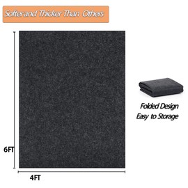 6 x 4 FT Outdoor Storage Shed Mat, Waterproof Storage Shed Flooring Mat, Anti-Slip Patio Furniture Floor Scratch Prevention Mat, Dustproof Outdoor Carport Mat (6 x 4 FT)