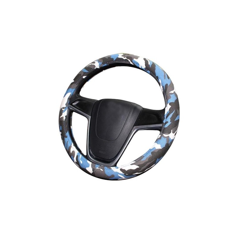 Istn Unisex's Camo Steering Wheel Cover 2018 38cm Blue Green