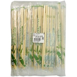 PK-016 Bamboo Chopsticks, Poly-sealed, Round Corner (Breaking Type), Toothpicks, 7.9 inches (20 cm), 100 Pairs