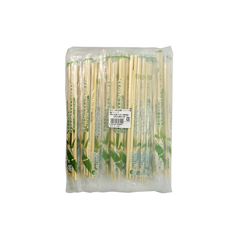 PK-016 Bamboo Chopsticks, Poly-sealed, Round Corner (Breaking Type), Toothpicks, 7.9