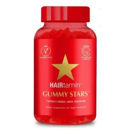 Soporte Cabello Hairtamin Gummy Stars Gomitas Veg Sfs Ht2