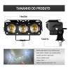 Faros De Lupa Luces Led Auxiliares Con Estrobo 5 Modos