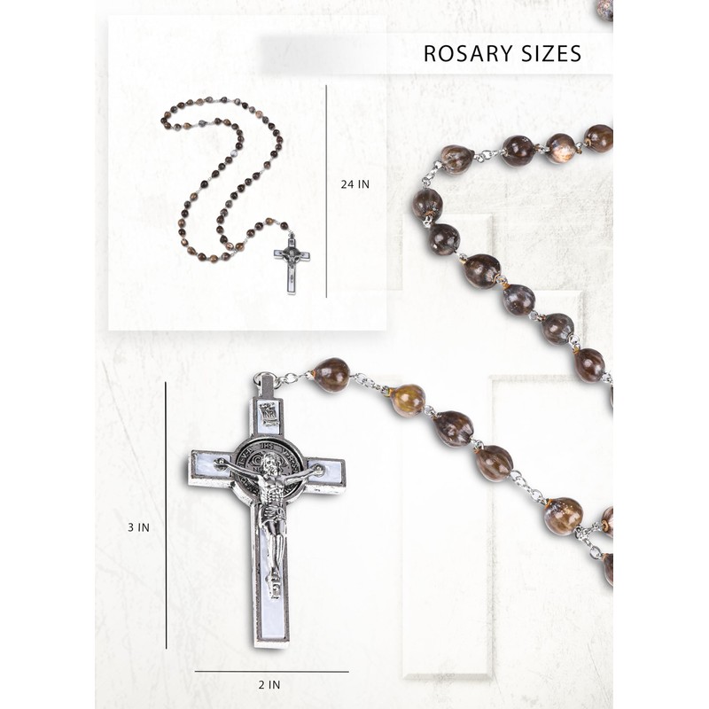 Italian Rosary with Pope Leo XIV Apostolic Blessing – Large