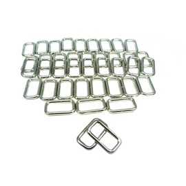 Ichinen Access Family Tool 56758 Square Can (Small Can) (Inner Dimensions 1.0 x 0.4 inches (25 x 11 mm), Wire Diameter 0.1 inches (3 mm), Silver, Pack of 20