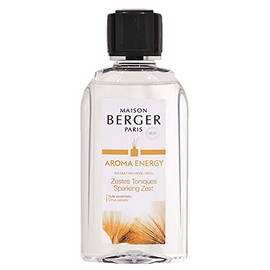 Maison Berger - Aroma Energy - Sparkling Zest - Air Freshener - Fragrance Refill for Reed Sticks and Ceramic Diffuser - 6.76 Fluid Ounces - 200 Milliliters