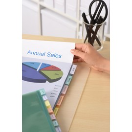 Avery 8 Tab Button Pocket Divider A4