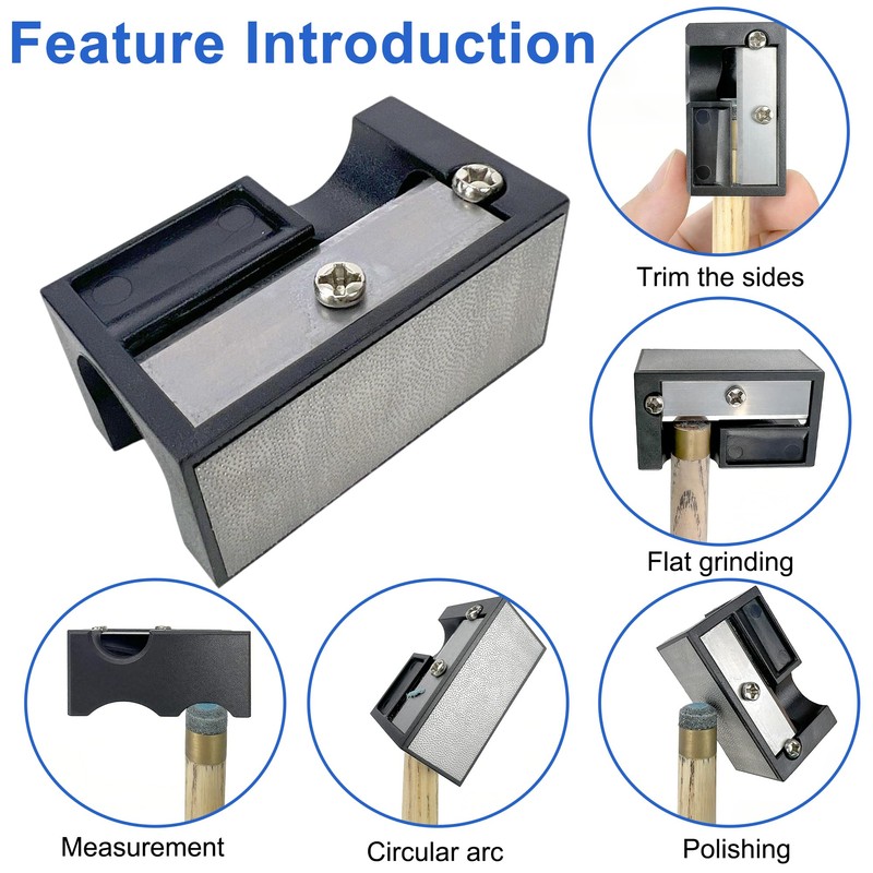 ZAYIO 5 in 1 Cue Tip Shaper, Pool Table Accessories