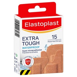 Elastoplast Extra Tough Waterproof Assorted Strips X 15