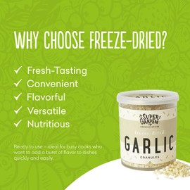 Garlic & Dill for Cooking | 100% Natural, No Artificial Additives or Preservatives | Perfect Freeze Dried Granulated Garlic and Dill for Cooking, Seasoning, and Gourmet Dishes | Long shelf Life Freeze Dried Spices | Space Food | 2.12oz (11.12 oz, 4 pack)