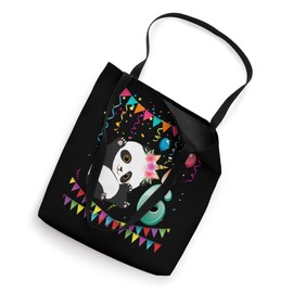 6Years Old 6th Birthday Panda Unicorn Girl Gifts Party Tote Bag