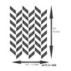 4.5" x 6.5" Herringbone Stencil Stencil used to add texture,