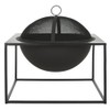 SAFAVIEH PIT2002A Outdoor Collection Leros Black Square Fire Pit