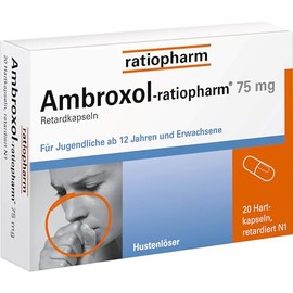 Ambroxol ratiopharm 75 mg cough remover retar pack of 20