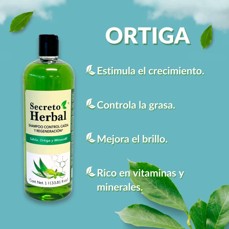 Secreto Herbal Shampoo Familiar Sábila Orgánica 1l