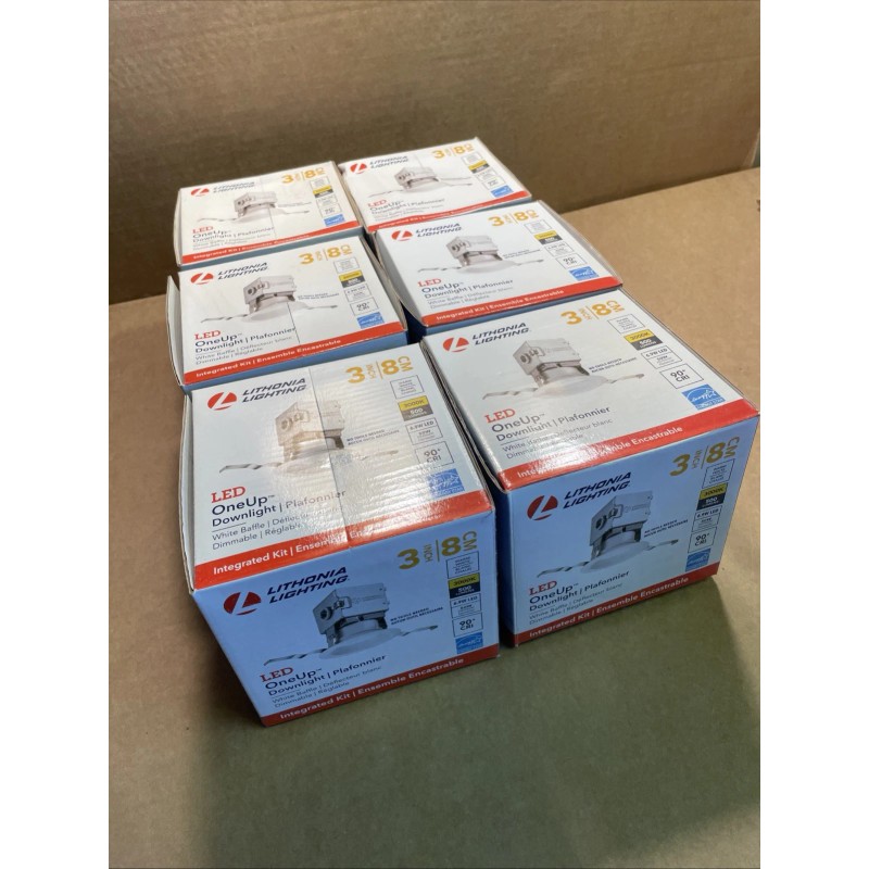 Lithonia Lighting Lot of 6 Lithonia Lighting LED OneUp Downlight