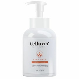 Celluver Foaming Hand Wash, Orange Scent, Plant-Derived Beauty Ingredients, Weak Acid, Moisturizing, Foam, Hand Soap