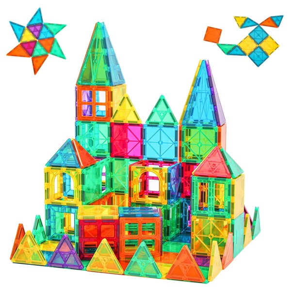 Bmag Magnetic Tiles Toys for Kids, 36pcs Starter Set 3D